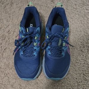 Asics Gel Venture 9 Navy Sneakers with Colorful Details